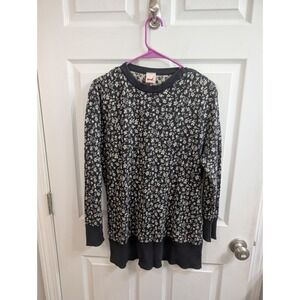 Mondi Floral Knit Sweater Womens Charcoal West Germany Vintage - Size 42 (12)